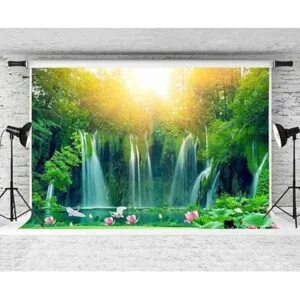 FHZON Fondos de cascada de 11.5 x 5.9 ft para fotografía_4