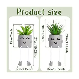 Planta artificial en maceta para cubículo bonita planta_3