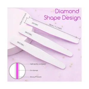 Juego de 50 limas de uñas lima de uñas para uñas_4