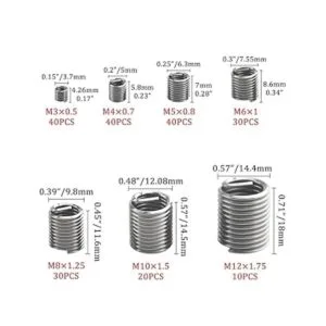 XINGYHENG Juego de 210 piezas M3 M4 M 5 M6 M8 M10 M12 para_5
