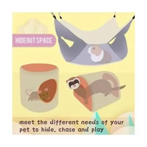 EAEDMY Cama y túnel de hamaca para árbol de indias y rata_3