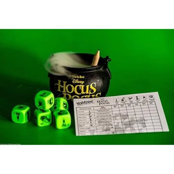 YAHTZEE Disney Hocus Pocus Taza coleccionable de dados_3