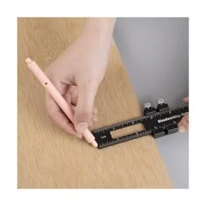 Regla de carpintería con topes deslizantes 3 piezas de_3