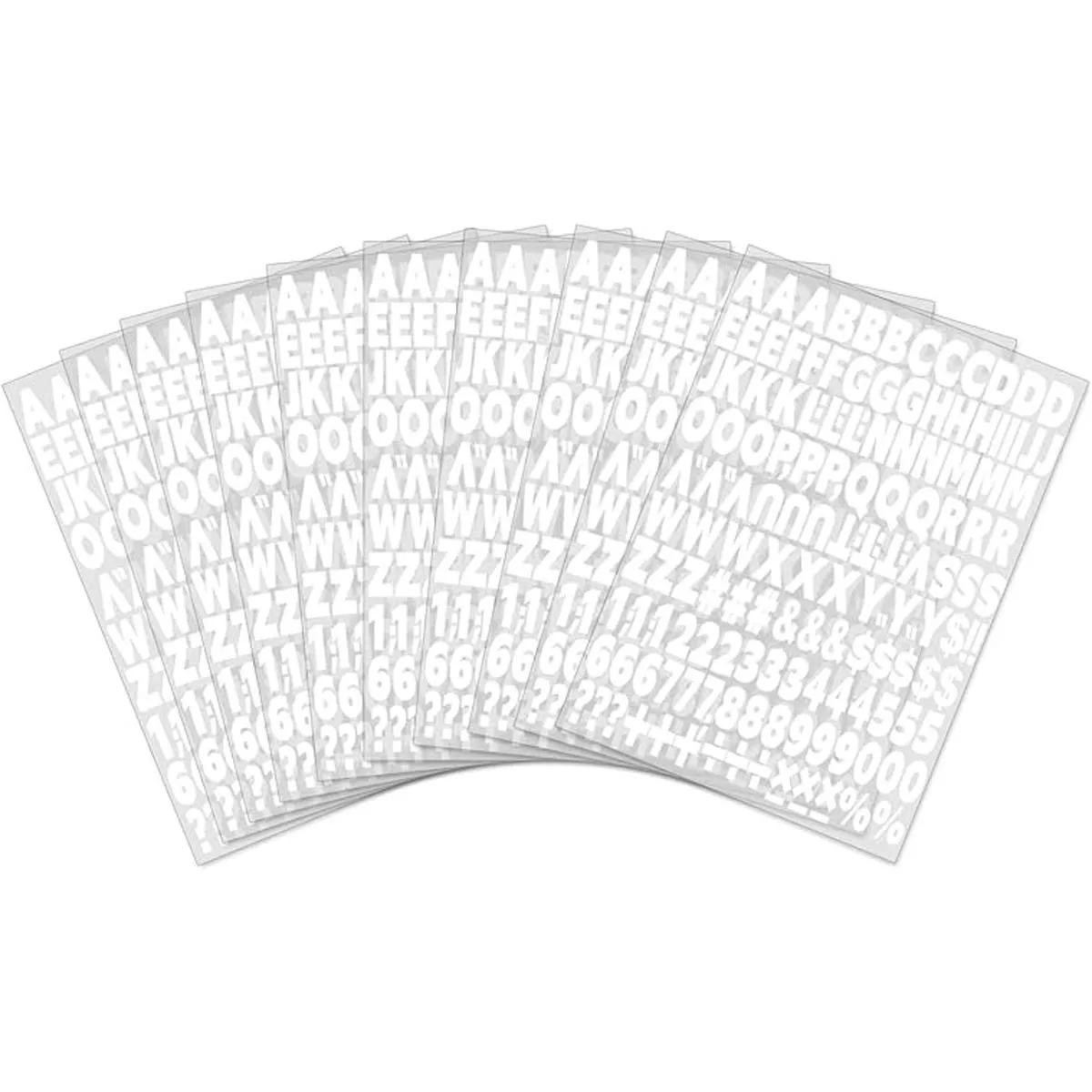 1680 Piece 1 Inch Iron On Heat Transfer Letters and_1