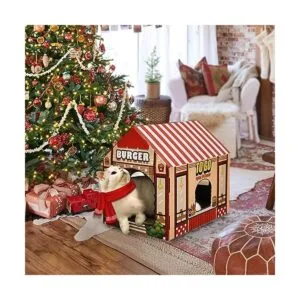 SEKAM Cardboard ScratcherCatnip with House Cat Play_6