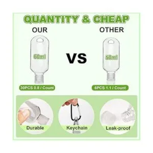 30 botellas de viaje con llavero de 2.03 oz2.0 fl oz_6