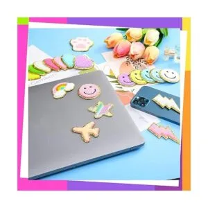 40 parches de felpilla autoadhesivos coloridos y lindos_6