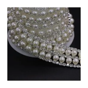 Rytenz Apliques de diamantes de imitación de 1 yarda_2