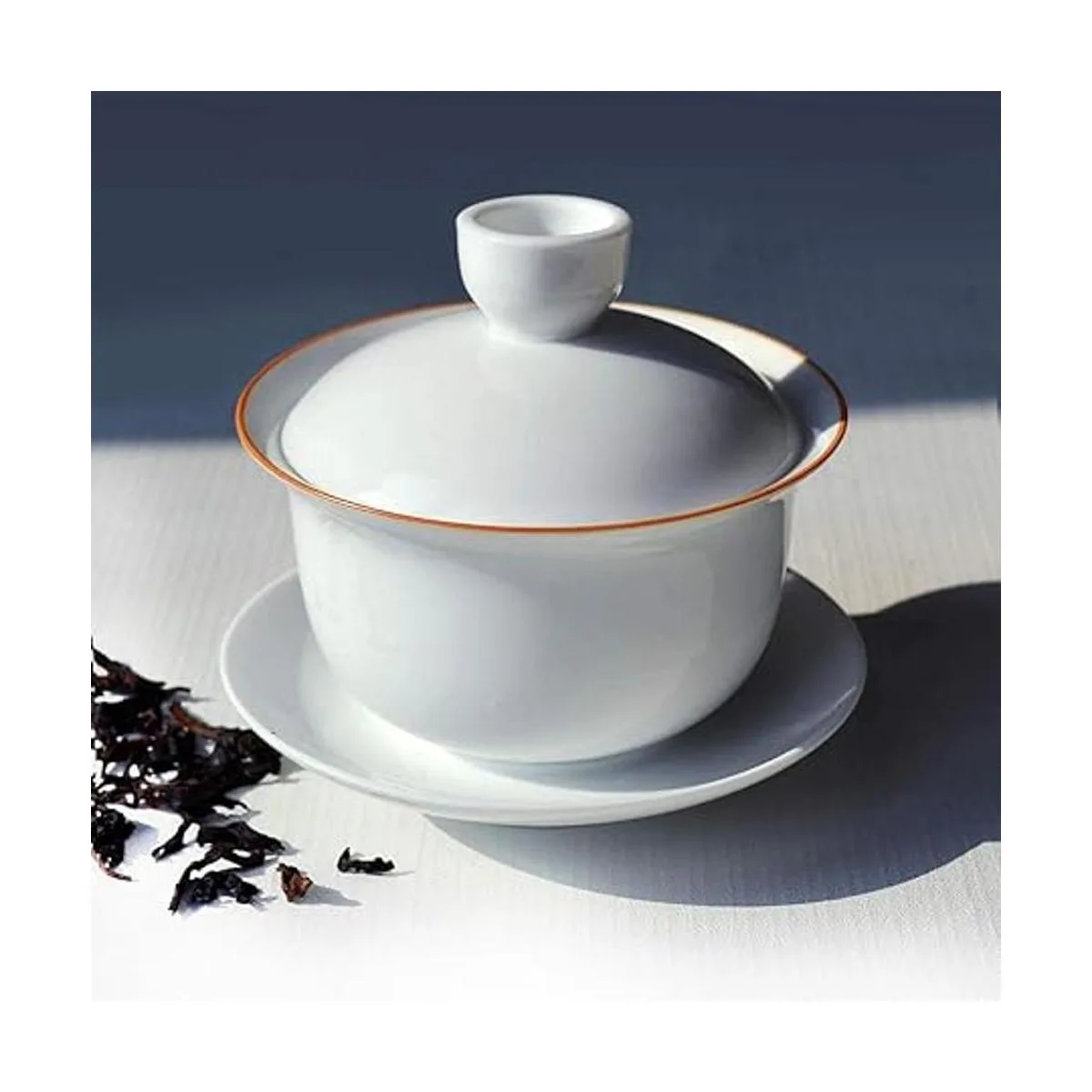 Porcelain Gaiwan Juego de platillos de tazón de té 7_5