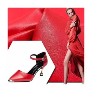 Tela de cuero sintético grande de vinilo suave para_4