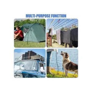 Kit de cuerda de asta de bandera de 100 pies con 4 ganchos_6