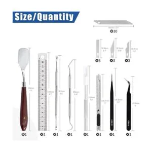 Glarks Kit de 31 herramientas de deshierbe para vinilo_3
