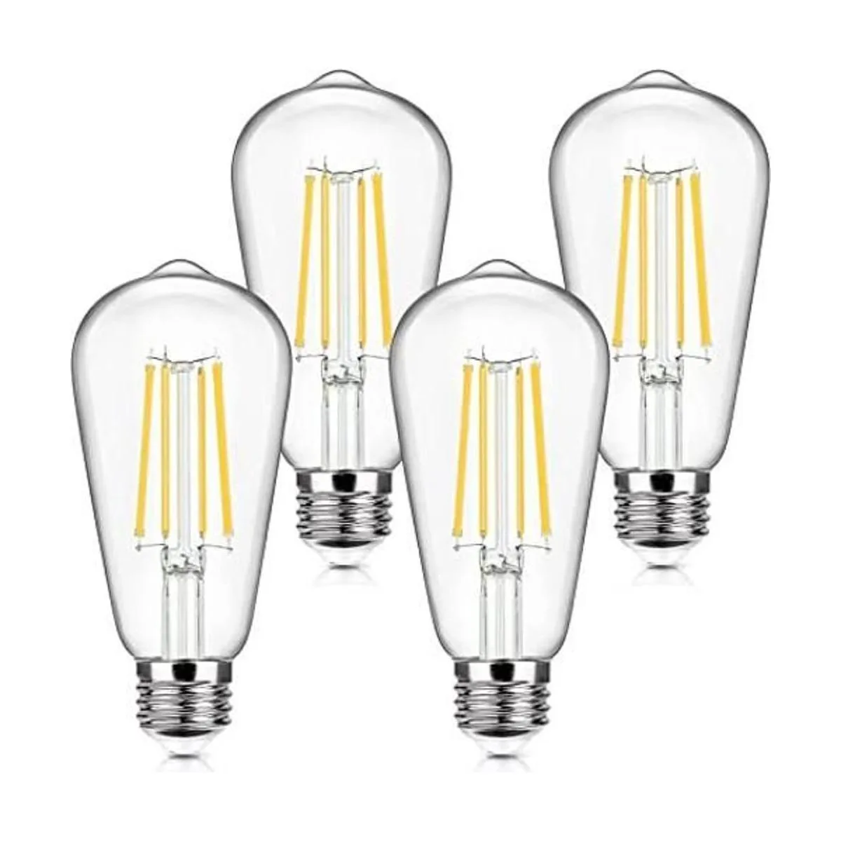 Paquete de 4 bombillas LED Edison E26 vintage equivalente_1