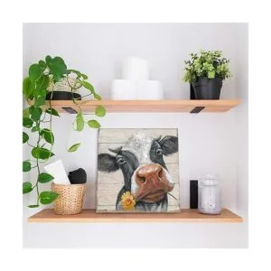 Cuadros rústicos de vaca para decoración de pared lienzo_2