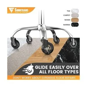 Soontrans ruedas para silla de oficina juego de 5_2