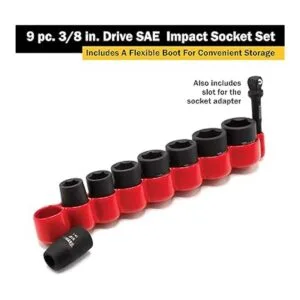 Titan 48001 Juego de llaves de impacto SAE de 9 piezas de_5