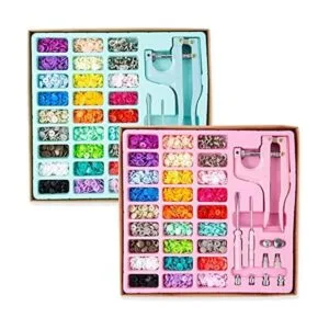 YICBOR Juego de 270 botones de plástico T5 con broches de_1