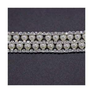 Rytenz Apliques de diamantes de imitación de 1 yarda_4