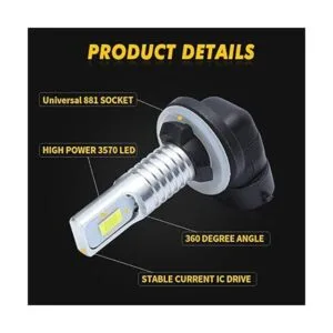 AUTOVIC 881 Bombillas LED antiniebla 6000 K luz_6