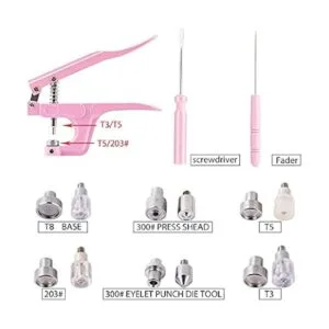 YICBOR Juego de 270 botones de plástico T5 con broches de_3