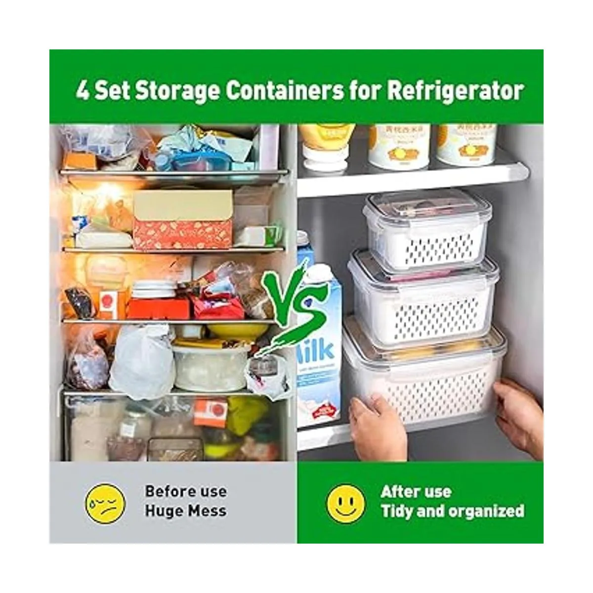 Paquete de 4 recipientes de almacenamiento de frutas_5