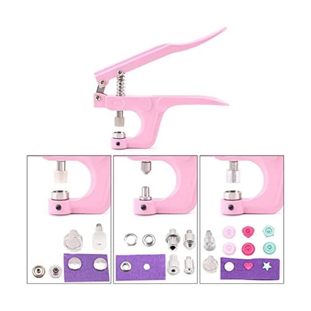 YICBOR Juego de 270 botones de plástico T5 con broches de_5