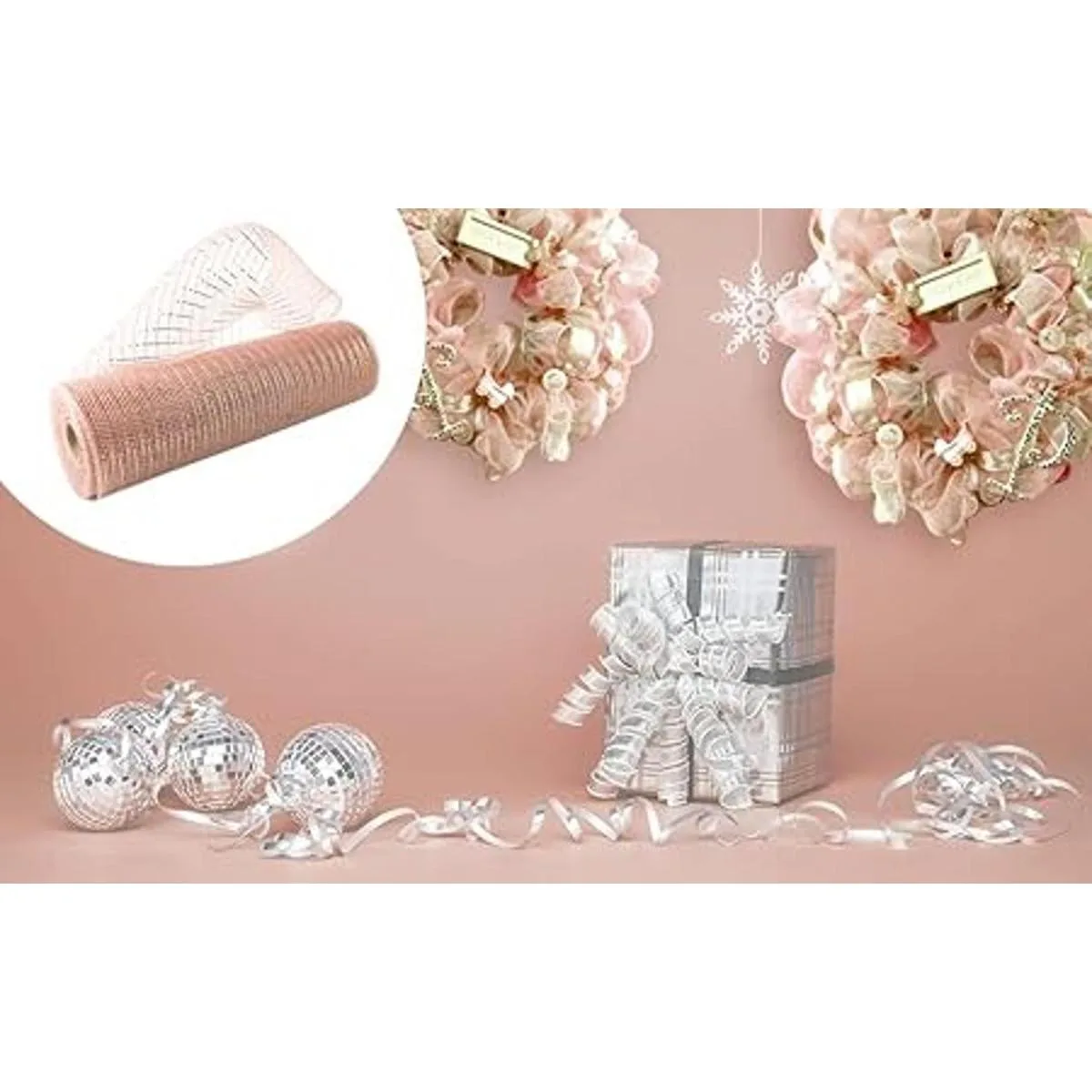 GouZaaK 2 rollos de malla decorativa de alambre de_3