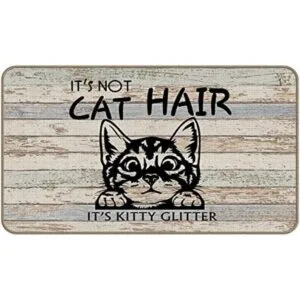 Its Not Cat Hair Its Kitty Felpudo decorativo con_1