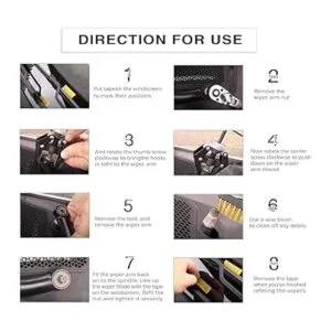 Extractor de brazo limpiaparabrisas y herramientas de_6