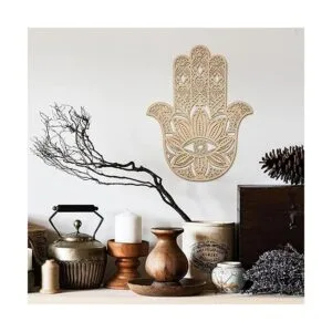 Hamsa MFG de cuarto nivel de 14 pulgadas arte de pared de_6