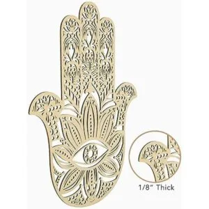 Hamsa MFG de cuarto nivel de 14 pulgadas arte de pared de_3