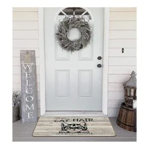 Its Not Cat Hair Its Kitty Felpudo decorativo con_3