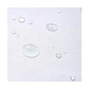 Cortina de ducha en blanco y negro con borlas cortina de_4