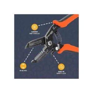 Paladin Tools Pelacables y cortador de alambre de 10 a 24_3