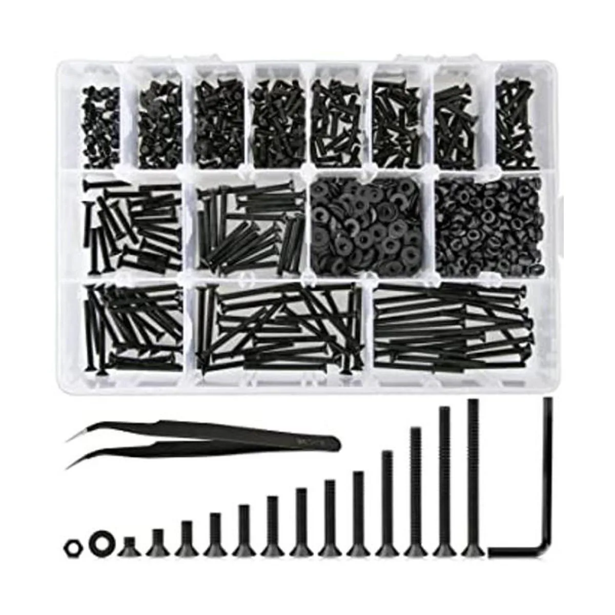 K Kwokker Juego surtido de 1023 tornillos M3 13_1