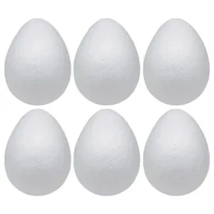 Crafjie Huevos de espuma 6 unidades 6 pulgadas huevos_1