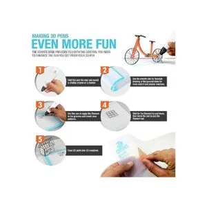 3Dmate Base Tapete transparente para bolígrafo 3D de 18 x_3