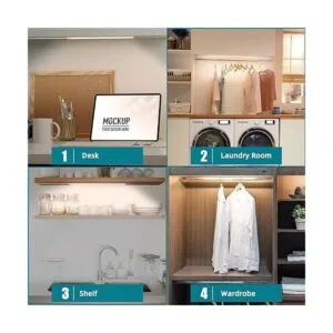 Iluminación LED para debajo del gabinete 2 luces_4