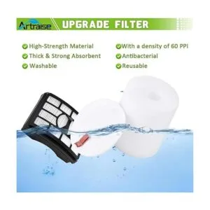 Artraise Filtro de vacío de repuesto para Shark Rotator_3