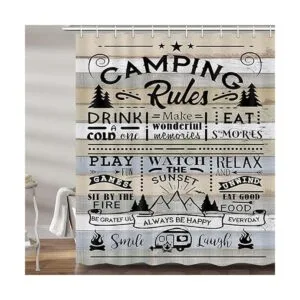 Cortina de ducha de caravana para caravana de viaje_2