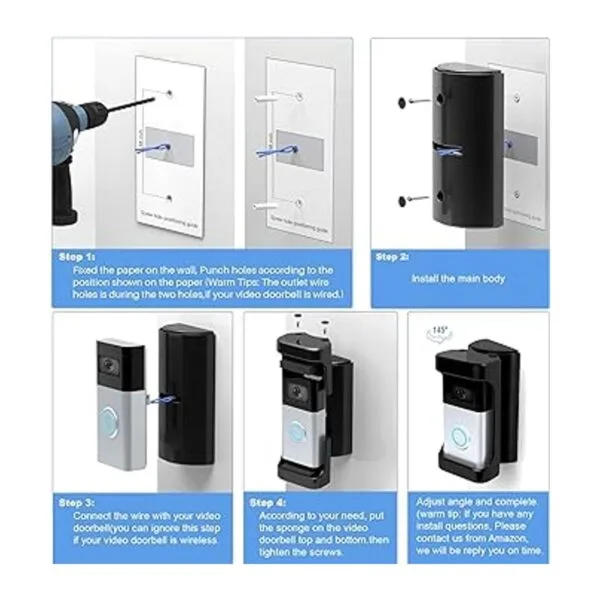 COOLWUFAN Ajustable 35 a 135 grados Soporte de ángulo_7