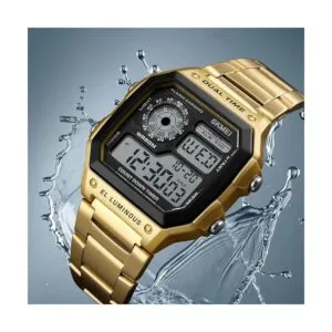 PASOY Reloj digital multifunción para hombre con alarma de_4