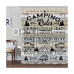 Cortina de ducha de caravana para caravana de viaje_1