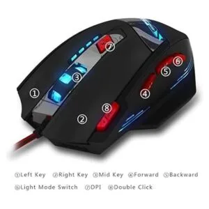 Zelotes Ratón para juegos T90 de 9200 DPI 8 botones_2