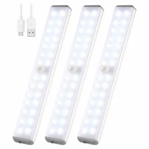 Luz LED de armario activada por movimiento 28 luces LED_1