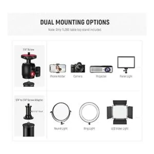 NEEWER Soporte de escritorio extensible para cámara con_4