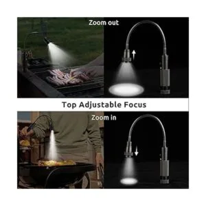 Luz de trabajo LED linterna flexible de cuello de cisne_3