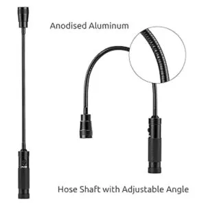Luz de trabajo LED linterna flexible de cuello de cisne_4