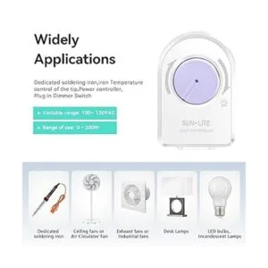 Aiwode Interruptor de atenuación giratorio control de_2