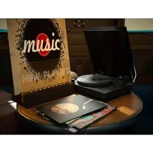 Lighting Now Play Soporte de discos de vinilo estante de_4